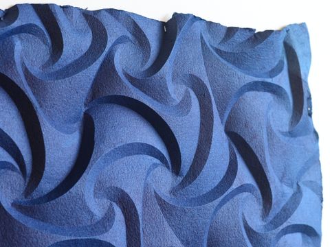 Deep Blue, detail — 20 x 26 x 2 inches